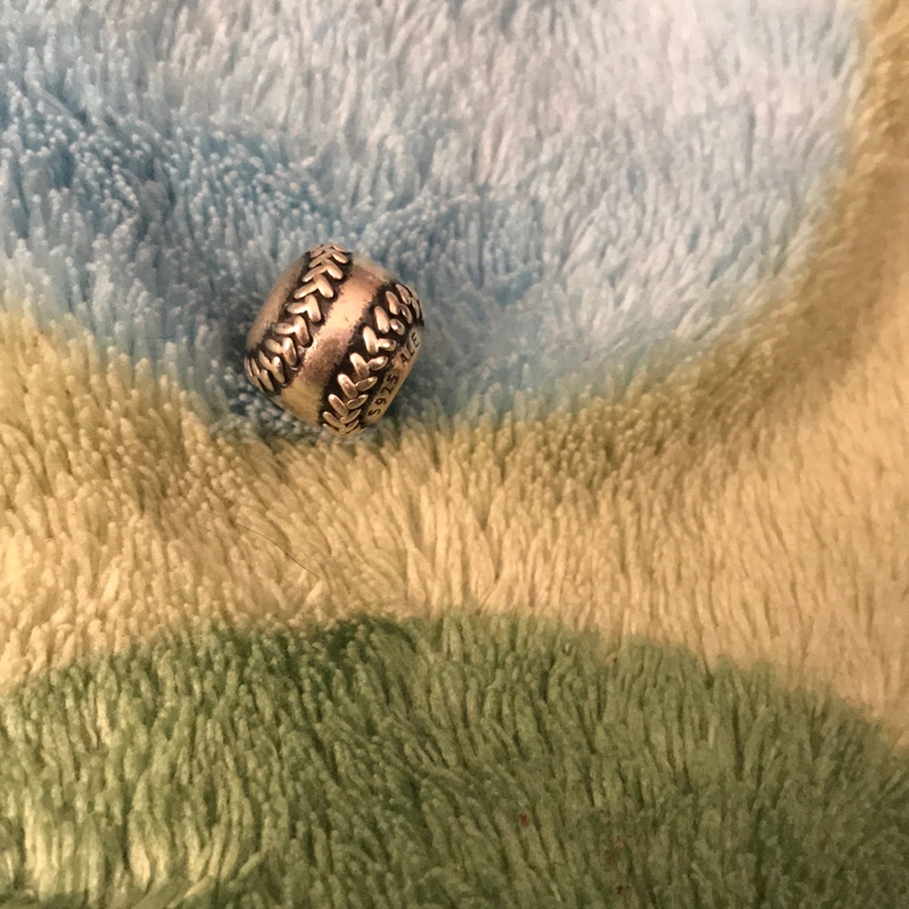 Pandora Sterling Silver Baseball Charm
